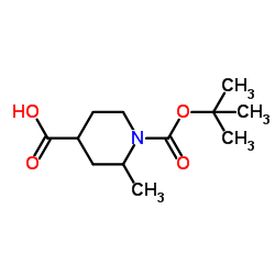 1-Boc-2-Methylpiperidine-4-carboxylic Acid Structure