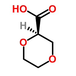 (R)-1,4-二恶烷-2-羧酸结构式