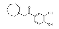 2-(azepan-1-yl)-1-(3,4-dihydroxyphenyl)ethanone结构式