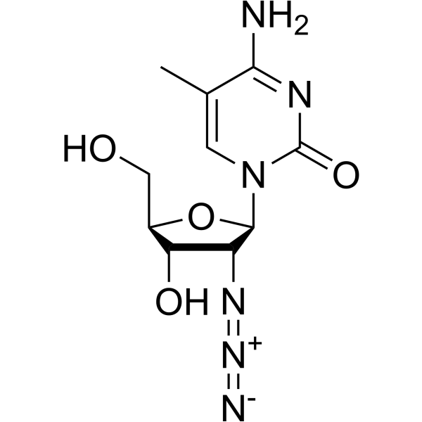 2’-Azido-2’-deoxy-5-methyl cytidine Structure