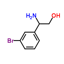 (R)-b-Amino-3-bromo-benzeneethanol structure