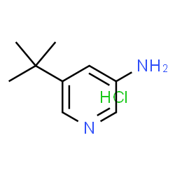 5-(叔丁基)吡啶-3-胺盐酸盐结构式