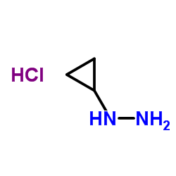 Cyclopropylhydrazine hydrochloride (1:1) Structure