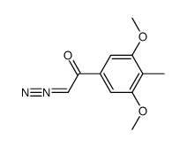 ω-Diazo-3,5-dimethoxy-4-methyl-acetophenon Structure