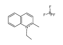 1-Ethyl-2-methylchinolinium-tetrafluoroborat结构式