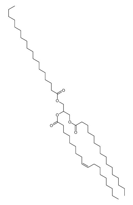 1-Palmitoyl-2-Oleoyl-3-Stearoyl-rac-glycerol Structure