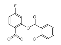 (5-fluoro-2-nitrophenyl) 2-chlorobenzoate结构式