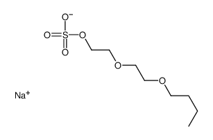 sodium 2-(2-butoxyethoxy)ethyl sulphate结构式
