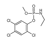 N-[methoxy-(2,4,5-trichlorophenoxy)phosphoryl]ethanamine结构式