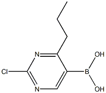 2-Chloro-4-(n-propyl)pyrimidine-5-boronic acid Structure