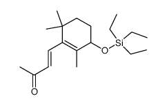 (E)-4-(2,6,6-trimethyl-3-((triethylsilyl)oxy)cyclohex-1-en-1-yl)but-3-en-2-one Structure