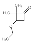 3-乙氧基-2,2-二甲基环丁烷酮结构式