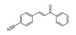 4-[(1E)-3-oxo-3-phenylprop-1-en-1-yl]benzonitrile Structure