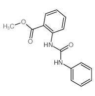 Benzoic acid,2-[[(phenylamino)carbonyl]amino]-, methyl ester Structure
