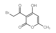 3-(2-溴乙酰基)-4-羟基-6-甲基-2H-吡喃-2-酮结构式