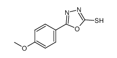 5-(4-甲氧苯基)-1,3,4-噁二唑-2-硫醇结构式