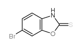 6-溴-2(3H)-苯并恶唑硫酮结构式