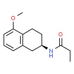 N-[(2R)-1,2,3,4-四氢-5-甲氧基-2-萘基]丙酰胺结构式