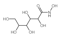 D-Gluconamide,N-hydroxy- Structure