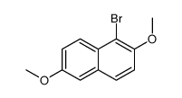 1-bromo-2,6-dimethoxynaphthalene Structure
