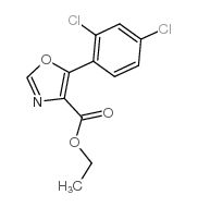 5-(2,4-二氯苯基)-1,3-噁唑-4-羧酸乙酯结构式