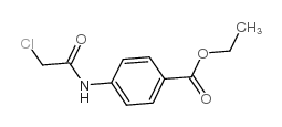 4-(2-氯乙酰氨基)苯甲酸乙酯结构式
