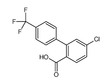 4-chloro-2-[4-(trifluoromethyl)phenyl]benzoic acid结构式