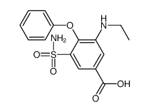 3-(ethylamino)-4-phenoxy-5-sulfamoylbenzoic acid Structure