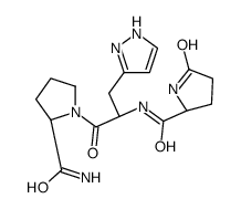 thyrotropin-releasing hormone, beta-(pyrazolyl-1)-Ala(2)-结构式