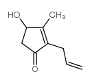 2-丙烯基-3-甲基-4-羟基-2-环戊烯-1-酮结构式
