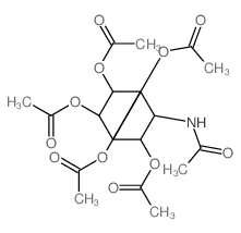 Inositol,1-acetamido-1-deoxy-, 2,3,4,5,6-pentaacetate, L-muco- (8CI)结构式