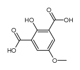 4-methoxyphenol-2,6-dicarboxylic acid Structure