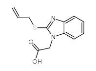 (2-烯丙基磺酰基-苯并咪唑-1-基)-乙酸结构式