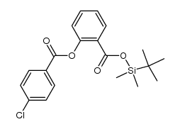 tert-butyldimethylsilyl 2-((4-chlorobenzoyl)oxy)benzoate Structure