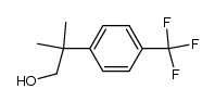 2-(p-Trifluoromethylphenyl)-2-methyl-propan-1-ol结构式