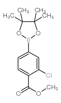 3-氯-4-甲酯基苯硼酸频呢醇酯结构式