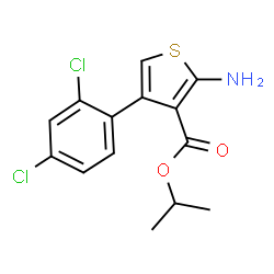 Isopropyl 2-amino-4-(2,4-dichlorophenyl)thiophene-3-carboxylate Structure
