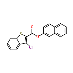 2-Naphthyl 3-chloro-1-benzothiophene-2-carboxylate Structure