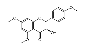 (+/-)-3-hydroxy-4',5,7-trimethoxy-2,3-trans-flavanone Structure