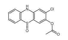 3-acetoxy-2-chloro-10H-phenothiazine 5-oxide Structure