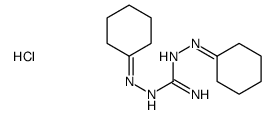 (E)-[amino-(2-cyclohexylidenehydrazinyl)methylidene]-(cyclohexylideneamino)azanium,chloride Structure