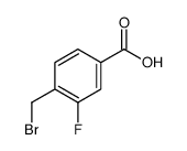 4-(Bromomethyl)-3-fluorobenzoicacid结构式