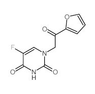5-fluoro-1-[2-(2-furyl)-2-oxo-ethyl]pyrimidine-2,4-dione Structure