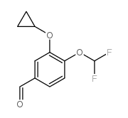 3-Cyclopropoxy-4-difluoromethoxy-benzaldehyde Structure