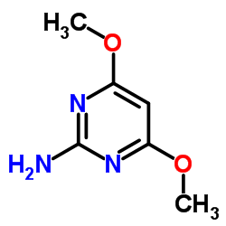 2-氨基-4,6-二甲氧基嘧啶结构式