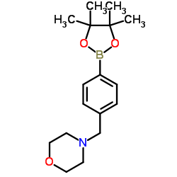 4-(4-(4,4,5,5-Tetramethyl-1,3,2-dioxaborolan-2-yl)benzyl)morpholine Structure