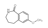 7-甲氧基-2,3,4,5-四氢-1H-苯并[c]氮杂卓-1-酮结构式