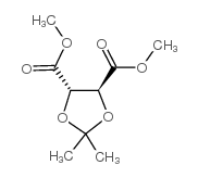 (+)-2,3-O-异亚丙基-D-酒石酸二甲酯结构式