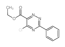 1,2,4-Triazine-6-carboxylicacid, 5-chloro-3-phenyl-, ethyl ester Structure