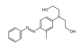 2-[N-(2-hydroxyethyl)-3-methyl-4-phenyldiazenylanilino]ethanol Structure